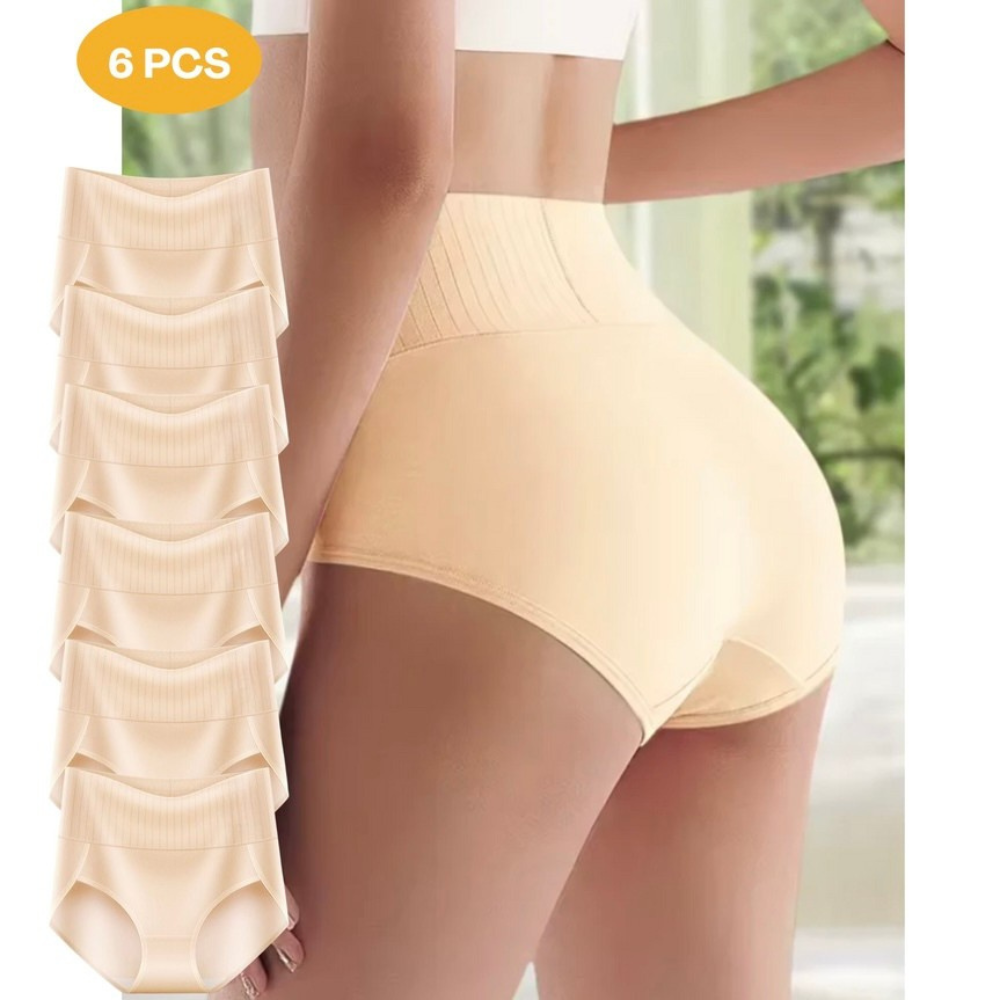Seamless High Waisted Shaping Panties for Women Set of 6
