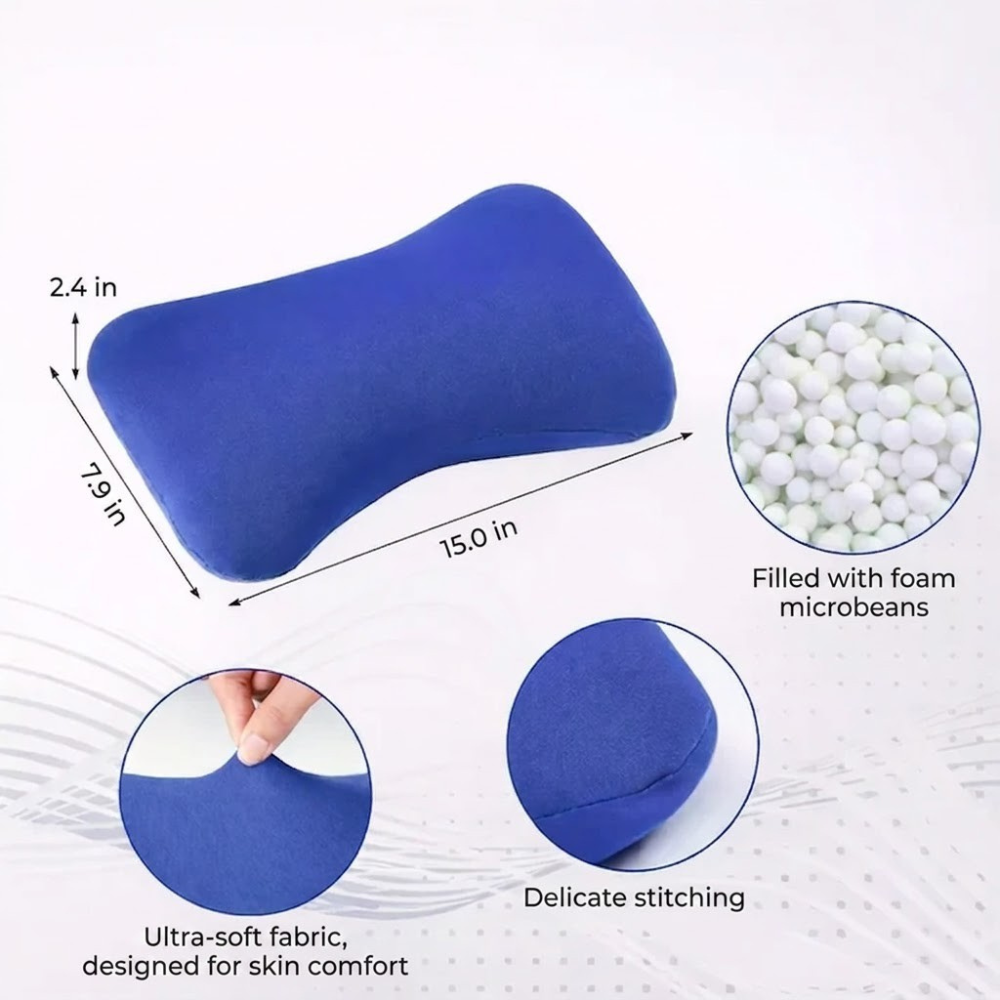 Ergonomic Neck Pillow Microbeads Support