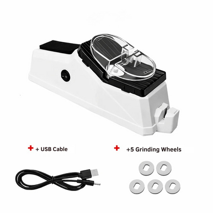 Electric Kitchen Knife Sharpener with USB Rechargeable Design