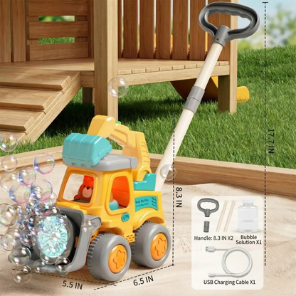 Baby push walker bubble toy