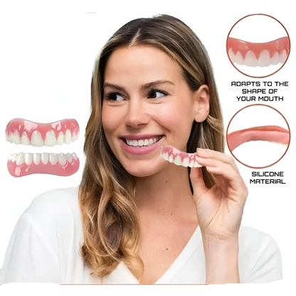 Denture Fitting Set Secure Hold and Natural Smile