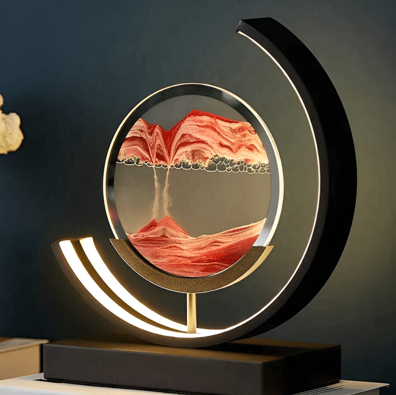 Sand Glow Sand Lamp with Remote Control and Dimmable Light
