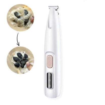 Silent Pet Trimmer with LED Light and Ceramic Blades for Dogs and Cats