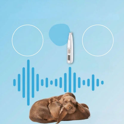 Silent Pet Trimmer with LED Light and Ceramic Blades for Dogs and Cats