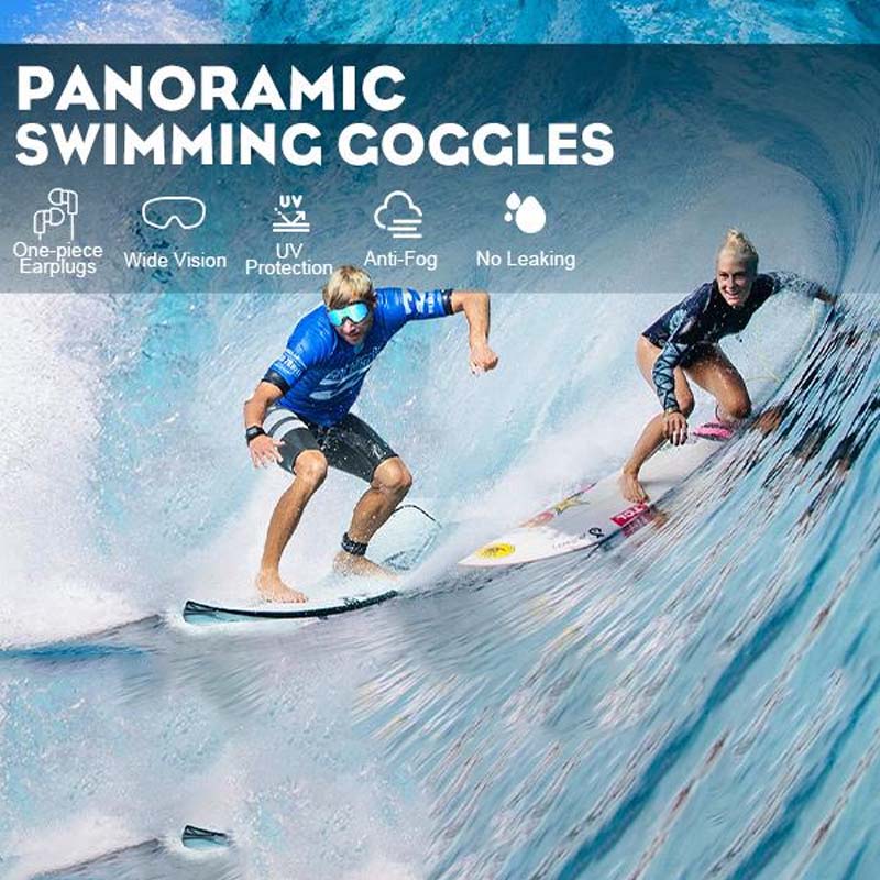 Swim Goggles Anti-Fog Lenses Wide View Comfortable Fit