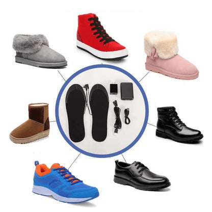 Heated Insoles with Adjustable Temperature Control for Outdoor Comfort