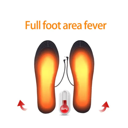 Heated Insoles with Adjustable Temperature Control for Outdoor Comfort
