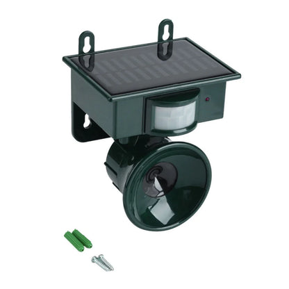 Weather Resistant Bird Repellent with PIR Motion Sensor and Solar Power