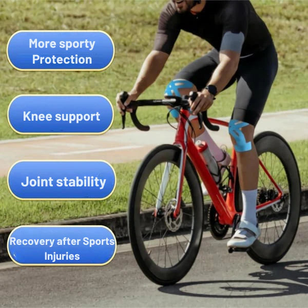 Knee Support Tape, Pre-Cut Kinesio Tape, Breathable Athletic Knee Bandage