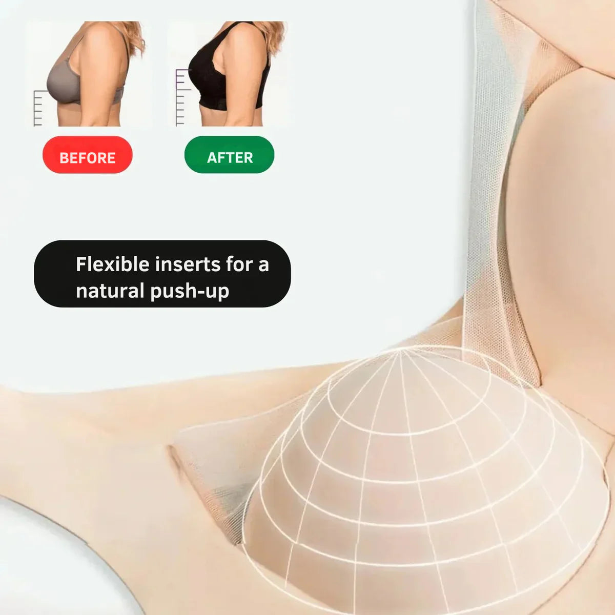 Wireless Seamless Comfort Bra Gentle Push Up Support