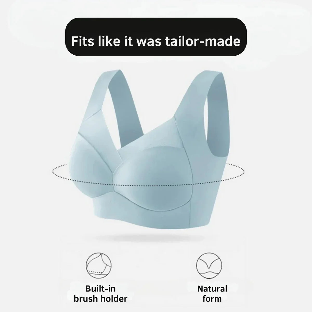 Wireless Seamless Comfort Bra Gentle Push Up Support