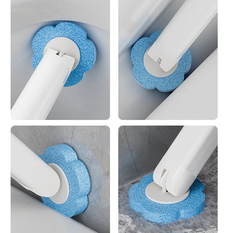 Disposable Toilet Brush Antibacterial Hygienic Sponge Heads