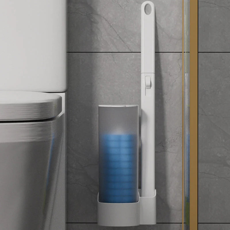 Disposable Toilet Brush Antibacterial Hygienic Sponge Heads