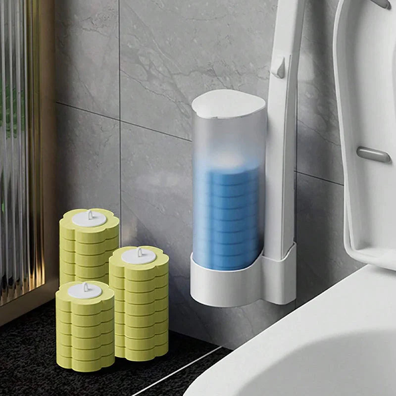 Disposable Toilet Brush Antibacterial Hygienic Sponge Heads
