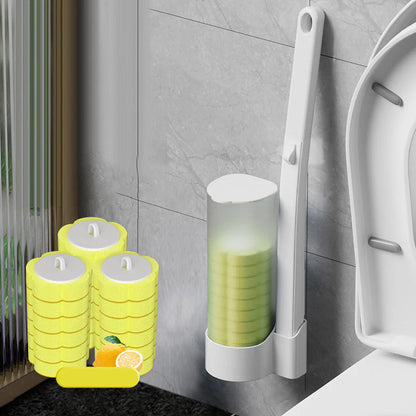 Disposable Toilet Brush Antibacterial Hygienic Sponge Heads
