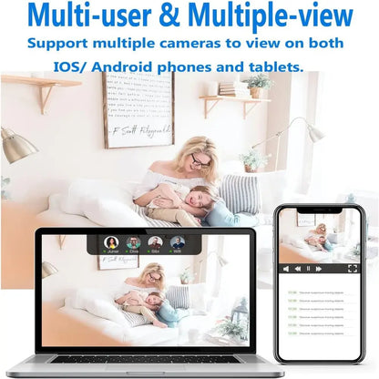 Indoor Security Camera with Night Vision, Motion Detection and WiFi Access