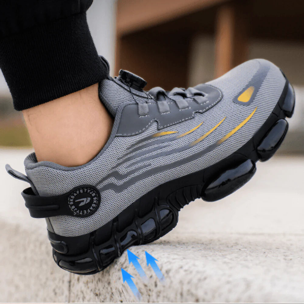 Mens Work Shoes Orthopedic Support, Non Slip Grip