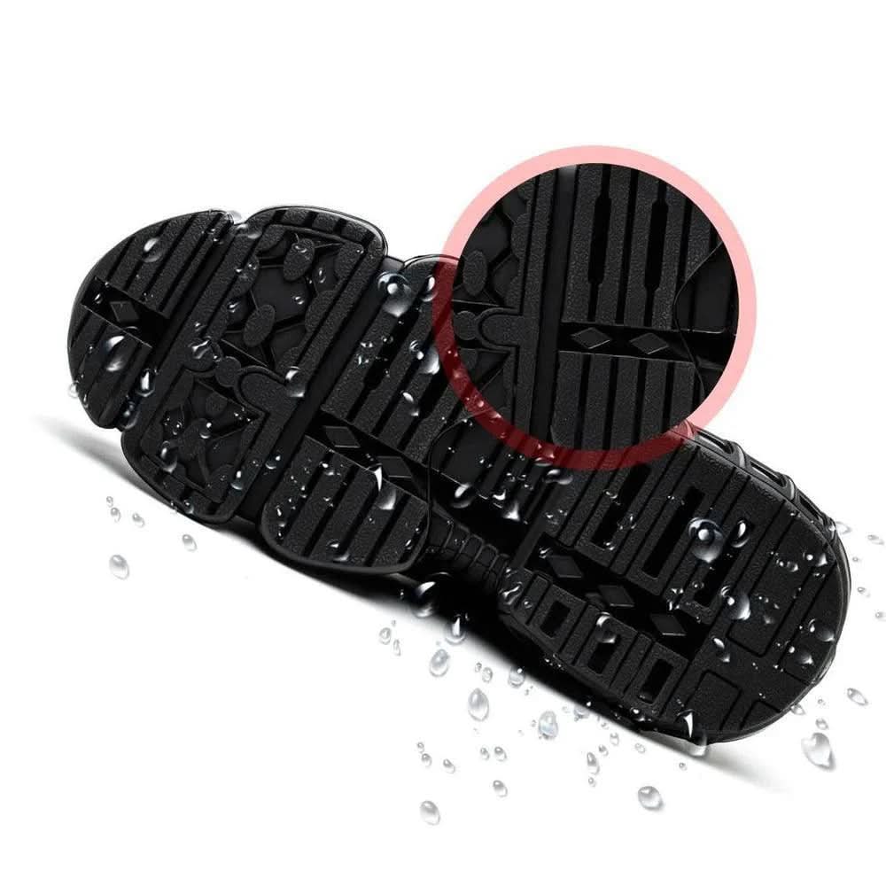 Mens Work Shoes Orthopedic Support, Non Slip Grip