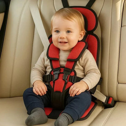 Foldable Travel Child Seat with Five-Point Harness for Cars and Trips