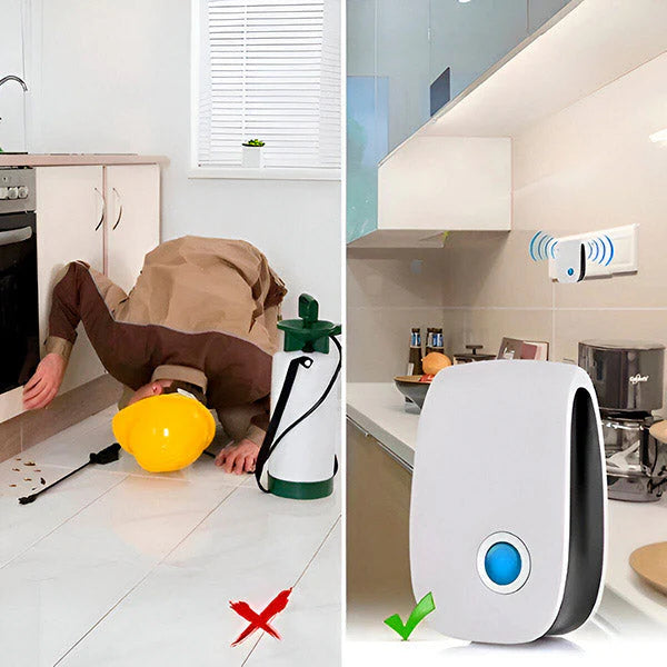 Ultrasonic Pest Repeller, Chemical-Free Indoor Insect Protection Plug-In