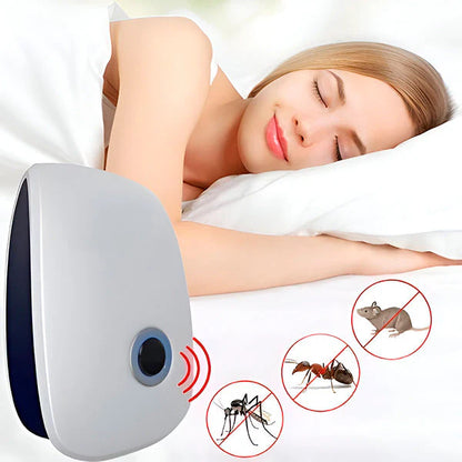 Ultrasonic Pest Repeller, Chemical-Free Indoor Insect Protection Plug-In