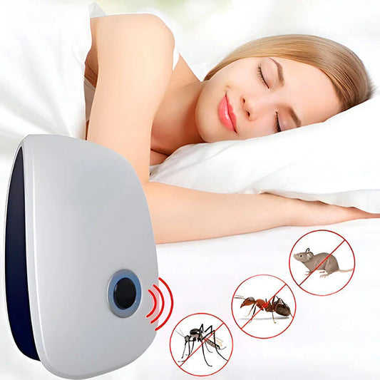 Ultrasonic Pest Repeller, Chemical-Free Indoor Insect Protection Plug-In