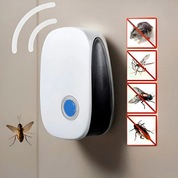 Ultrasonic Pest Repeller, Chemical-Free Indoor Insect Protection Plug-In