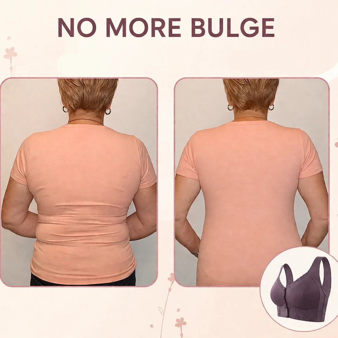 EasyLift Bra Front Closure Cotton Soft Wireless Bra
