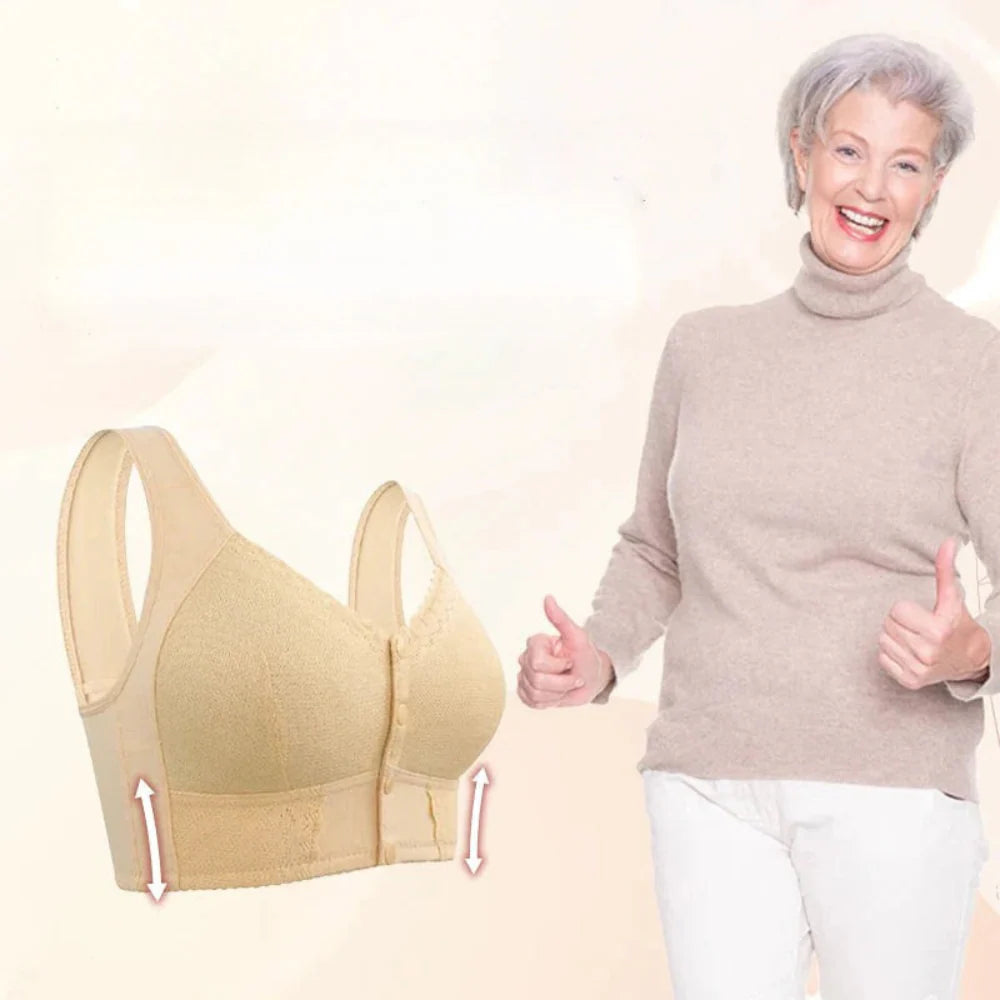 EasyLift Bra Front Closure Cotton Soft Wireless Bra