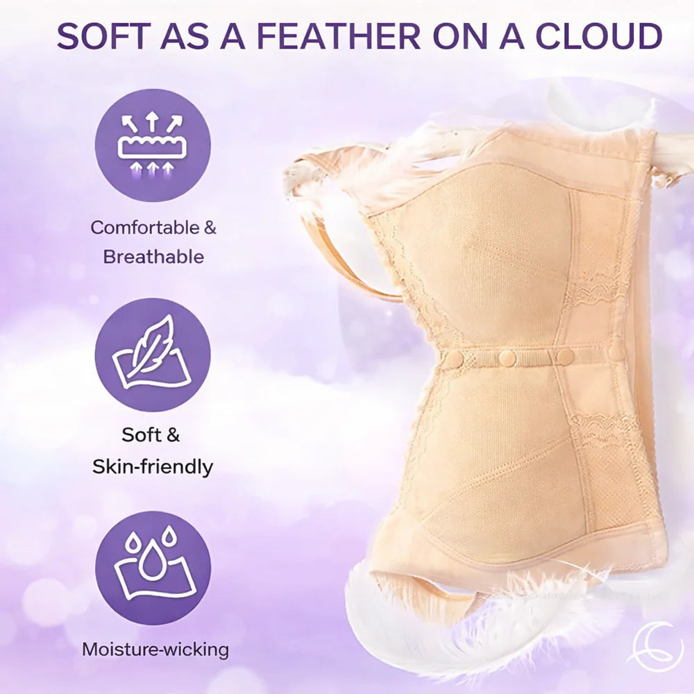 EasyLift Bra Front Closure Cotton Soft Wireless Bra