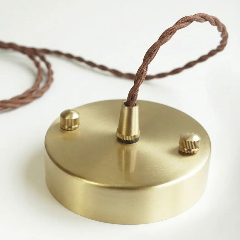 Ceramic Pendant Light with Hand Painted Finish and Warm LED Glow