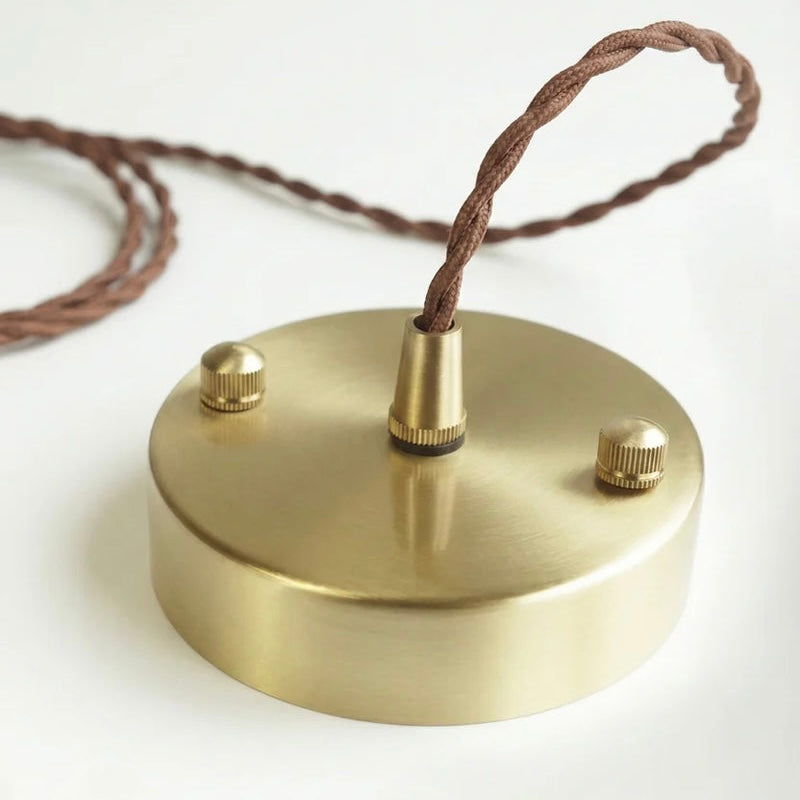 Ceramic Pendant Light with Hand Painted Finish and Adjustable Cord