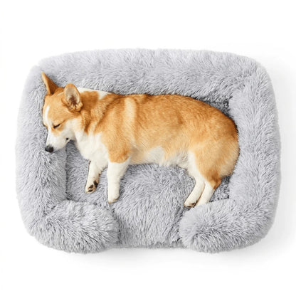 Orthopedic Dog Bed with Supportive Edges and Washable Cover