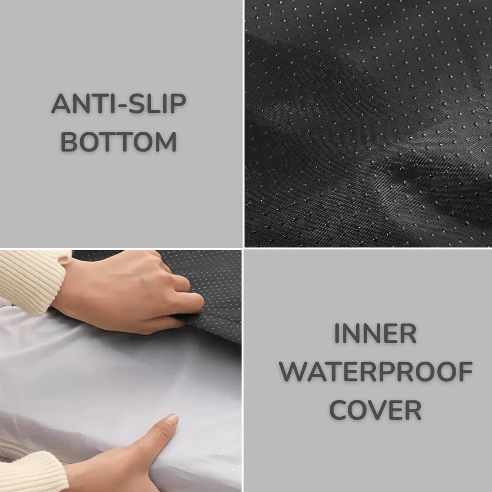 Orthopedic Dog Bed with Supportive Edges and Washable Cover