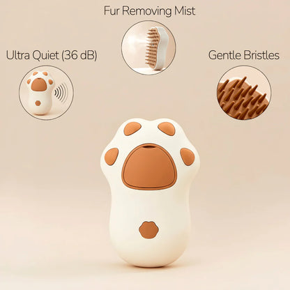 Pet Grooming Brush with Mist and Silicone Bristles