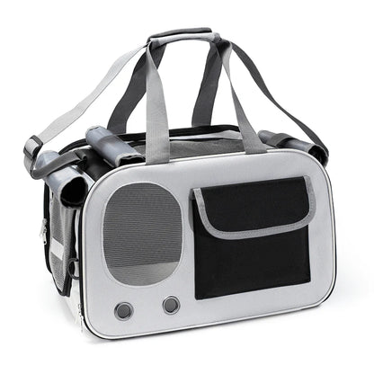 Cat Travel Carrier with Ventilated Mesh Panel Design