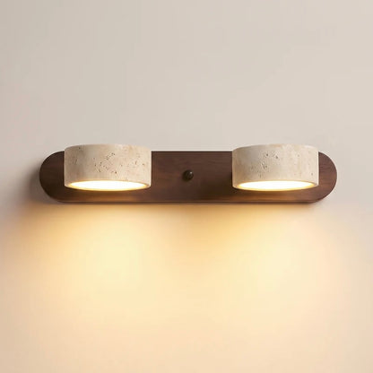 Wall Light Travertine and Wood