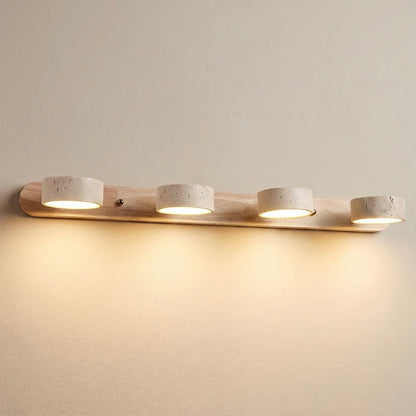 Wall Light Travertine and Wood
