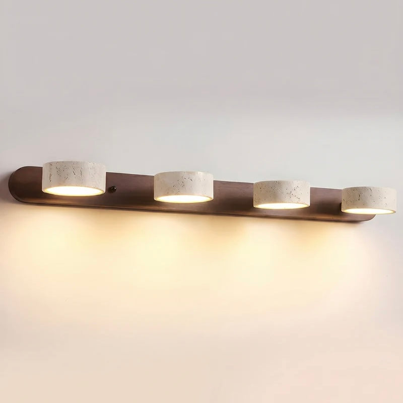 Wall Light Travertine and Wood