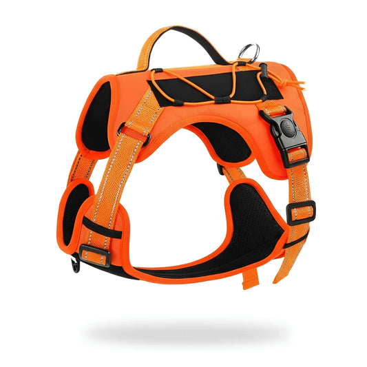 Adjustable Dog Harness with Reflective Strips and Nylon Build