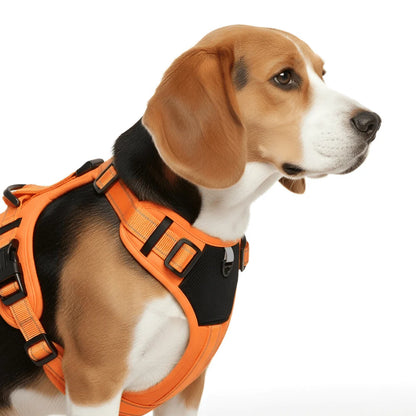 Adjustable Dog Harness with Reflective Strips and Nylon Build
