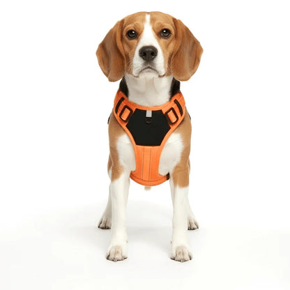 Adjustable Dog Harness with Reflective Strips and Nylon Build