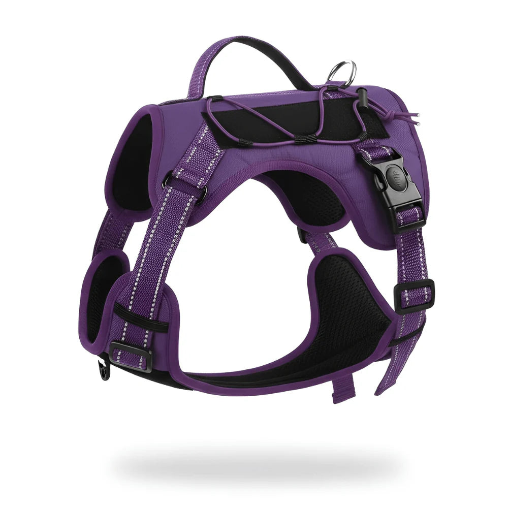 Adjustable Dog Harness with Reflective Strips and Nylon Build