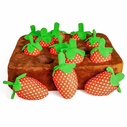 Dog Snuffle Mat Interactive Treat Toy with Plush Hide and Seek Design