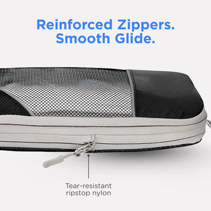 Compression Packing Cubes with Double Zip Compression System