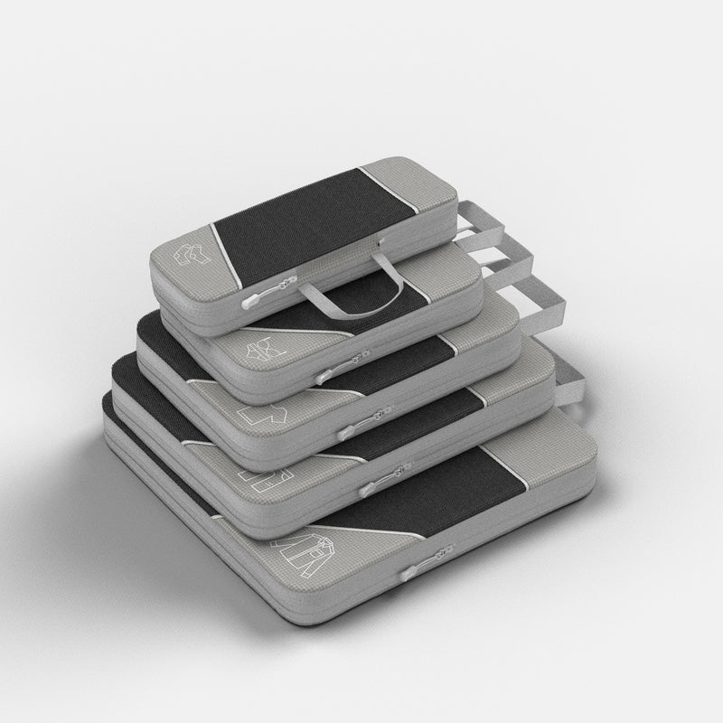 Compression Packing Cubes with Double Zip Compression System