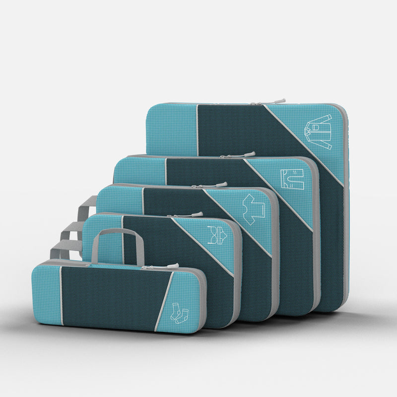 Compression Packing Cubes with Double Zip Compression System