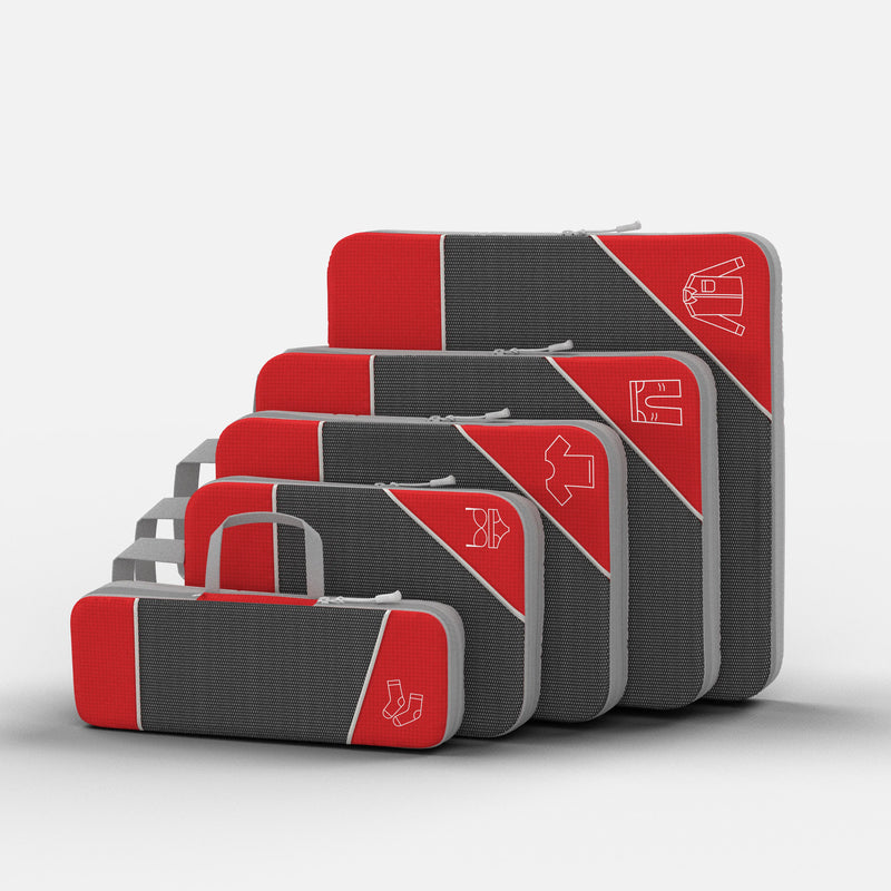 Compression Packing Cubes with Double Zip Compression System