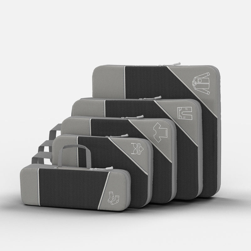 Compression Packing Cubes with Double Zip Compression System