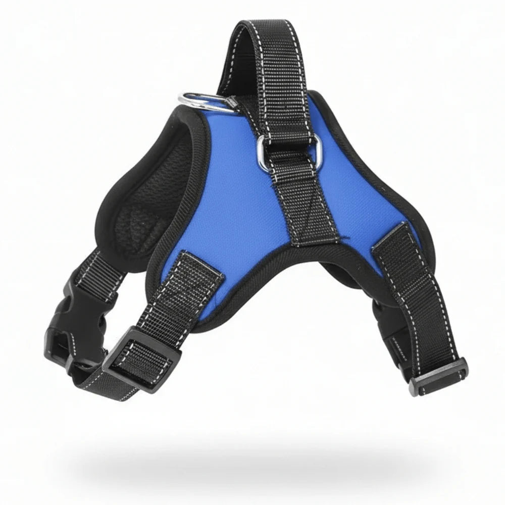Dog Walking Harness with Mesh Lining, Reflective Straps and Handle